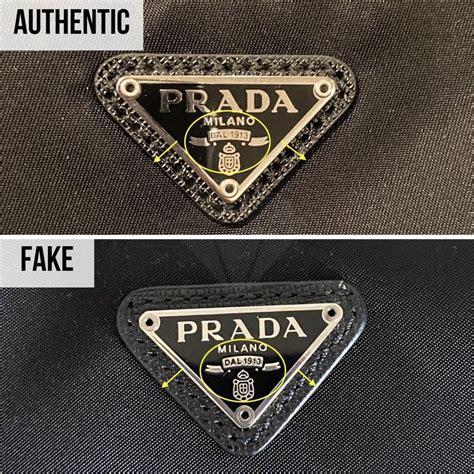 how can you spot a fake prada bag|prada dust bag authentic.